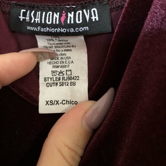 Brand new FashionNova velour jumpsuit - Picture 2 of 4